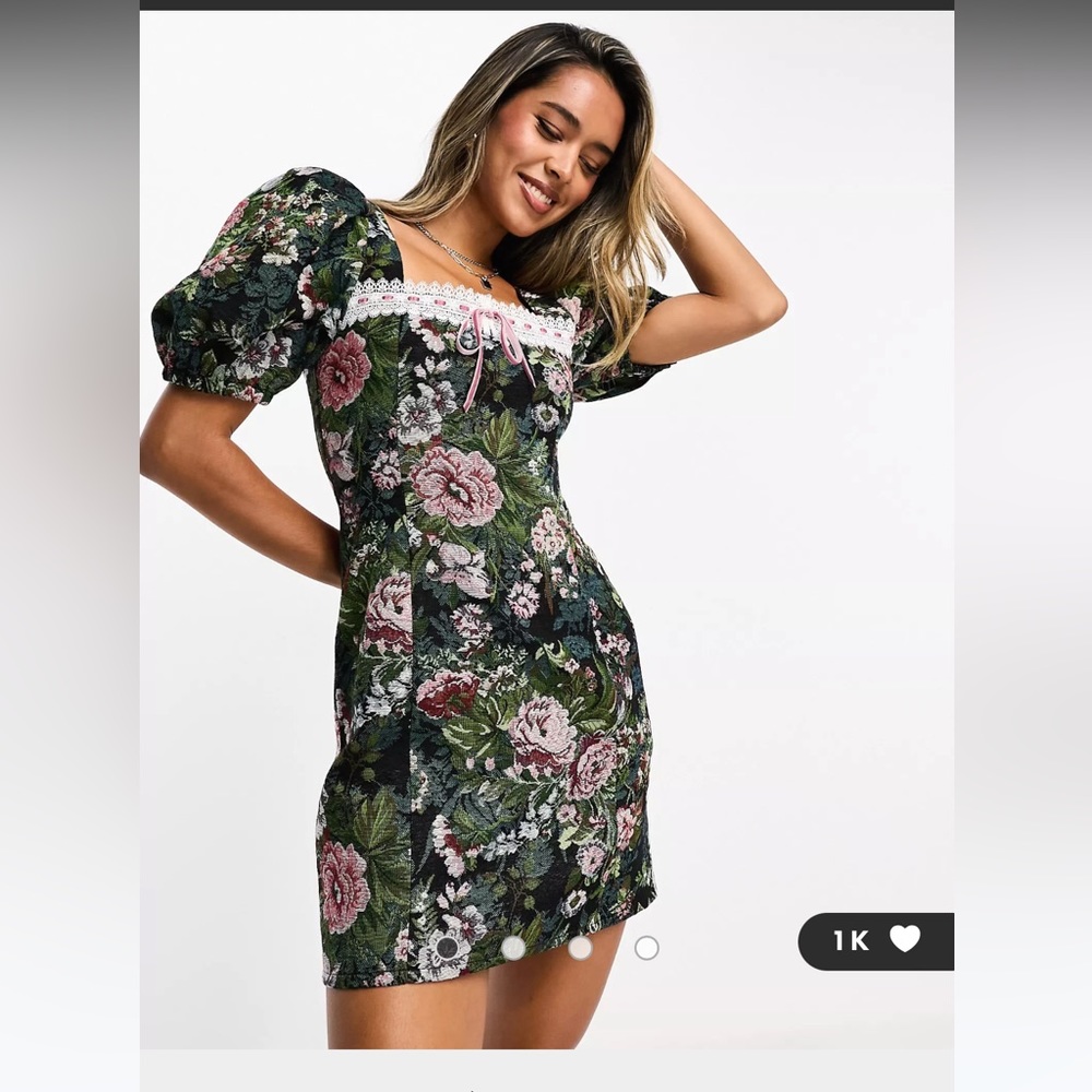 ASOS Tapestry Floral Mini Dress